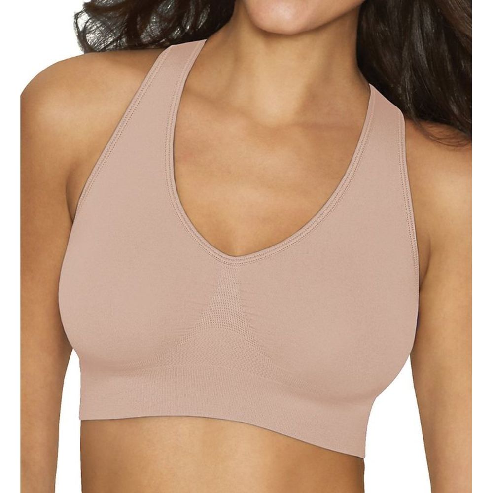 Hanes Get Cozy Pullover ComfortFlex Fit Wirefree Bra -  Nude  G19F